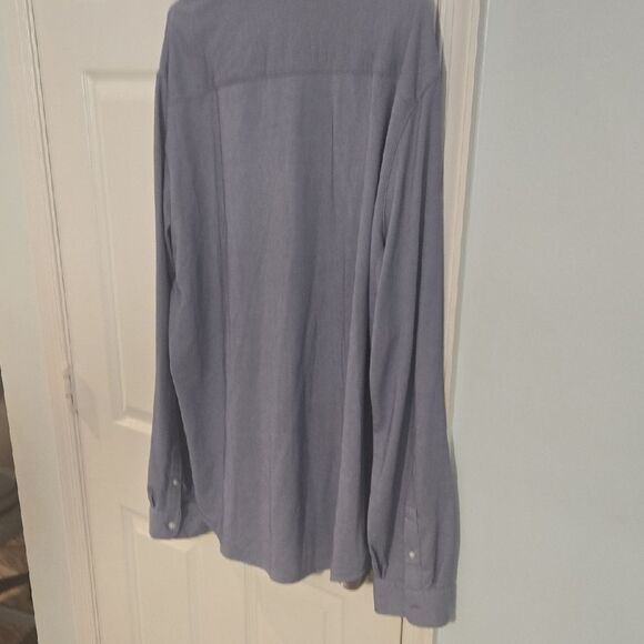 Armani Exchange Blue Casual Button Down Shirt Classic Collar - Picture 7 of 7